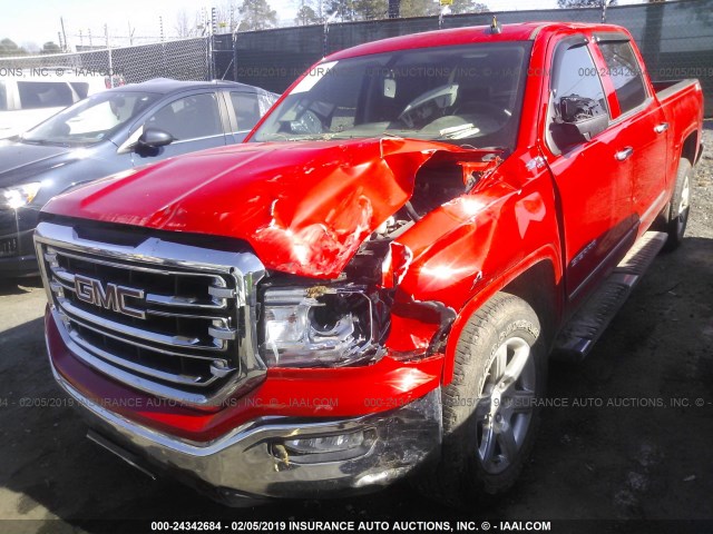 3GTU2NEJ0JG132876 - 2018 GMC SIERRA K1500 SLT RED photo 6