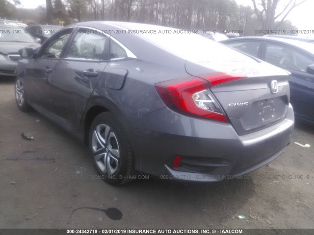 2HGFC2F50HH577572 - 2017 HONDA CIVIC LX GRAY photo 3