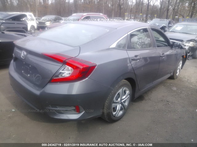 2HGFC2F50HH577572 - 2017 HONDA CIVIC LX GRAY photo 4