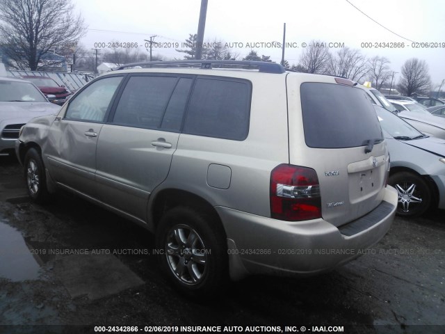 JTEHP21A170215474 - 2007 TOYOTA HIGHLANDER SPORT BEIGE photo 3