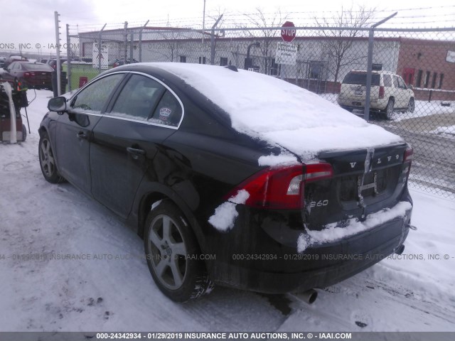 YV1612FH4D2197890 - 2013 VOLVO S60 T5 BLACK photo 3