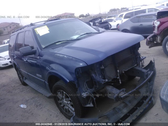 1FMFU15598LA78548 - 2008 FORD EXPEDITION XLT BLUE photo 1