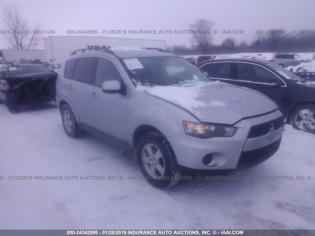 JA4AT2AW9AZ006431 - 2010 MITSUBISHI OUTLANDER ES SILVER photo 1