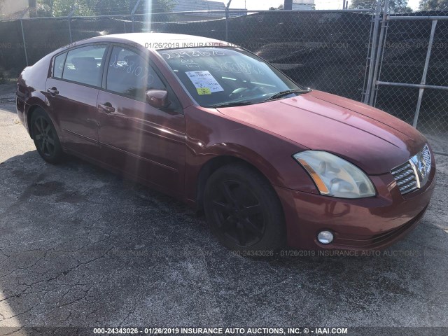 1N4BA41E95C846355 - 2005 NISSAN MAXIMA SE/SL RED photo 1