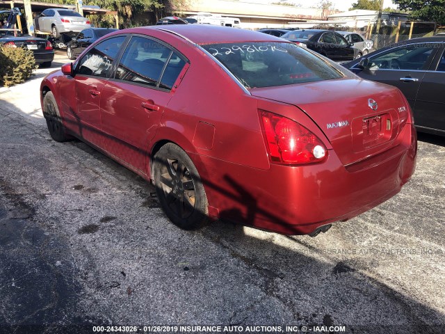 1N4BA41E95C846355 - 2005 NISSAN MAXIMA SE/SL RED photo 3