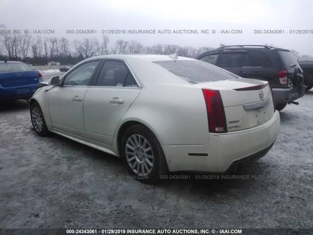 1G6DG5E57C0141458 - 2012 CADILLAC CTS LUXURY COLLECTION WHITE photo 3