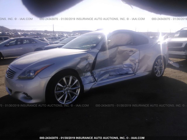 JN1CV6EK4EM113075 - 2014 INFINITI Q60 JOURNEY/IPL SILVER photo 2