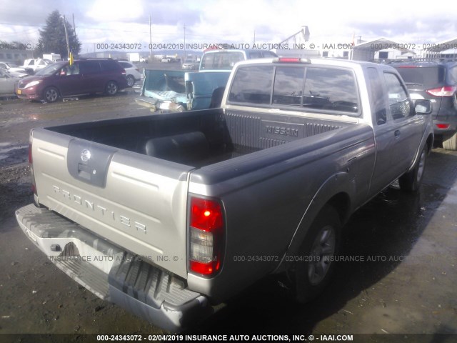 1N6DD26T24C443514 - 2004 NISSAN FRONTIER KING CAB XE GRAY photo 4