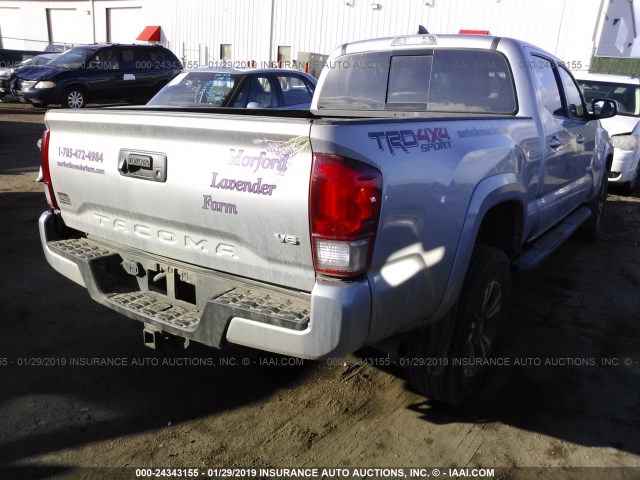 3TMDZ5BN6HM031758 - 2017 TOYOTA TACOMA DBL CAB/SR5/TRD SPORT/OR SILVER photo 4