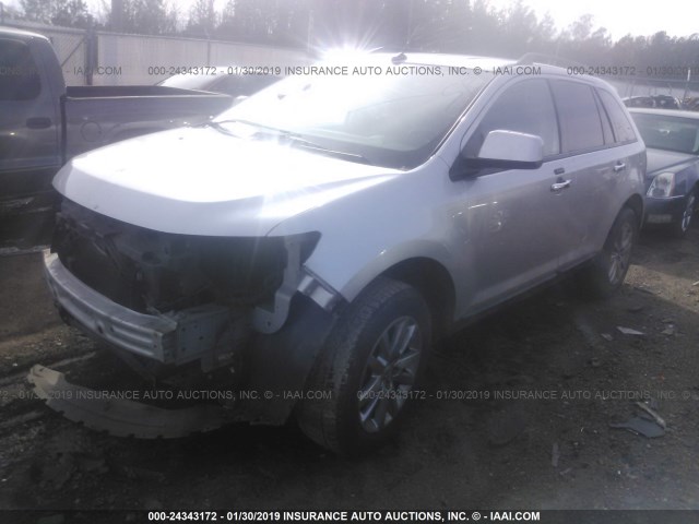 2FMDK3JC0BBA41389 - 2011 FORD EDGE SEL GRAY photo 2