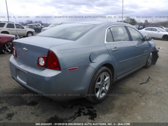 1G1ZH57B094198842 - 2009 CHEVROLET MALIBU 1LT ლურჯი ფოტო 4