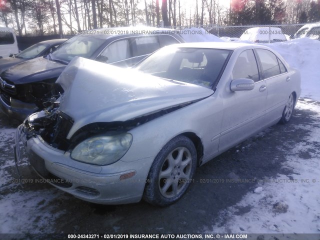WDBNG84J05A436561 - 2005 MERCEDES-BENZ S 500 4MATIC SILVER photo 2