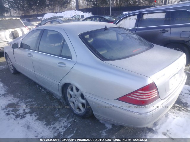 WDBNG84J05A436561 - 2005 MERCEDES-BENZ S 500 4MATIC SILVER photo 3
