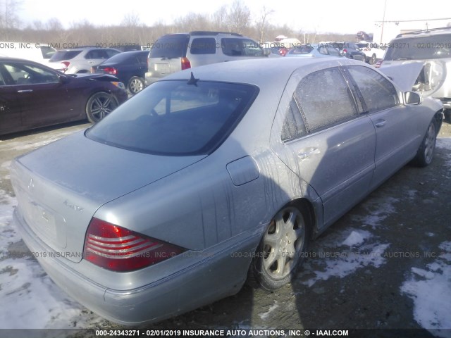 WDBNG84J05A436561 - 2005 MERCEDES-BENZ S 500 4MATIC SILVER photo 4