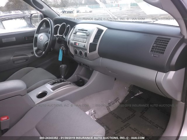 3TMJU62N09M081435 - 2009 TOYOTA TACOMA DOUBLE CAB PRERUNNER SILVER photo 5