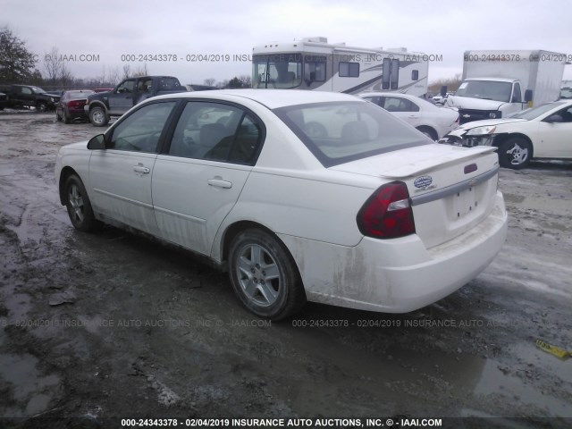 1G1ZT54875F215139 - 2005 CHEVROLET MALIBU LS WHITE photo 3