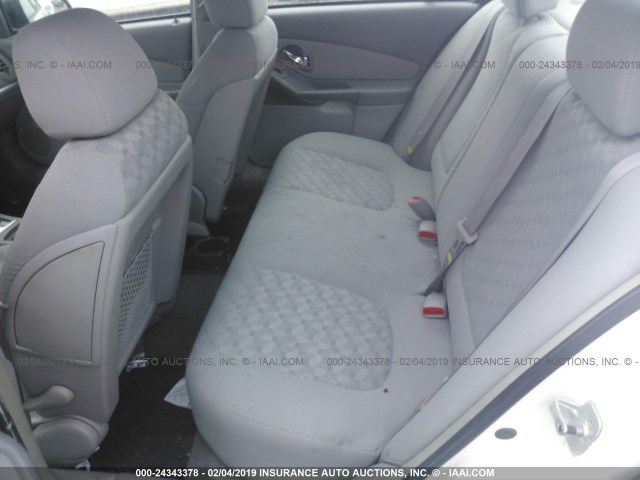1G1ZT54875F215139 - 2005 CHEVROLET MALIBU LS WHITE photo 8