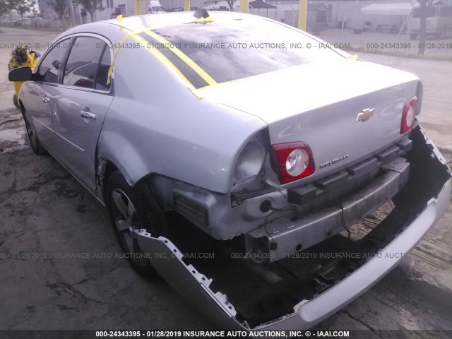 1G1ZC5E00CF288472 - 2012 CHEVROLET MALIBU 1LT 银色 照片 3
