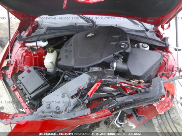 1G1FB1RS4J0137855 - 2018 CHEVROLET CAMARO LT RED photo 10