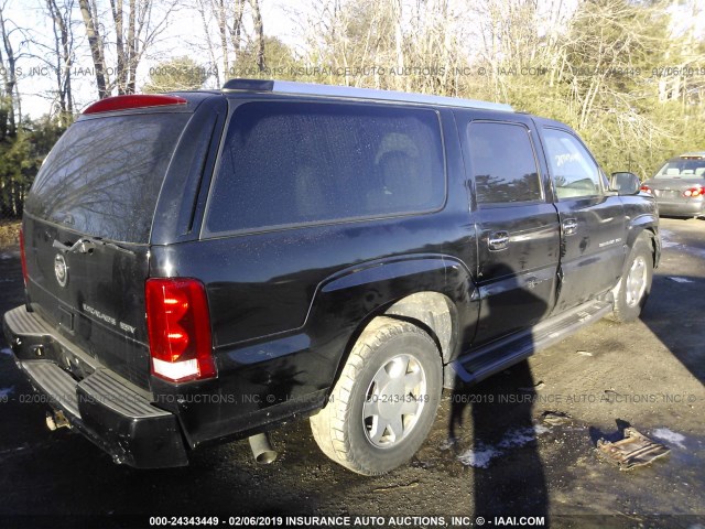 3GYFK66N75G272861 - 2005 CADILLAC ESCALADE ESV BLACK photo 4