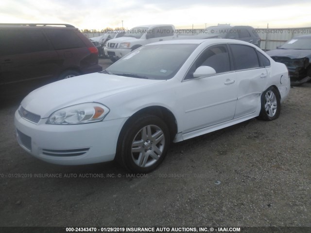 2G1WB5E39E1152884 - 2014 CHEVROLET IMPALA LIMITED LT WHITE photo 2