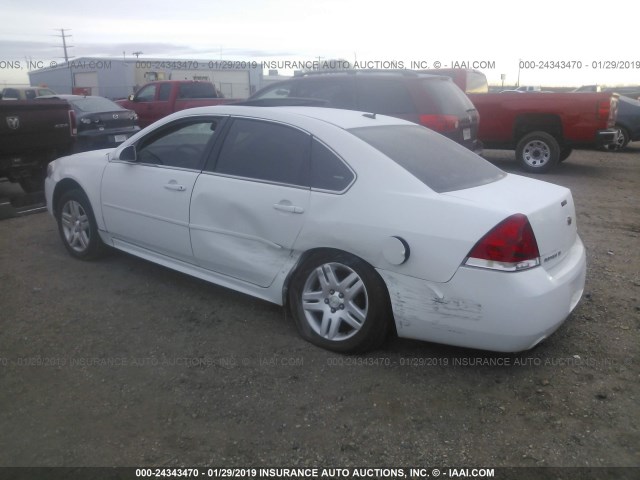 2G1WB5E39E1152884 - 2014 CHEVROLET IMPALA LIMITED LT WHITE photo 3