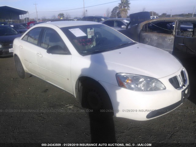 1G2ZF58B074228984 - 2007 PONTIAC G6 VALUE LEADER/BASE WHITE photo 1