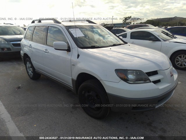 JA4LZ41G03U085354 - 2003 MITSUBISHI OUTLANDER XLS WHITE photo 1