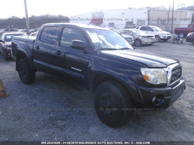 5TEJU62N98Z511707 - 2008 TOYOTA TACOMA DOUBLE CAB PRERUNNER BLACK photo 1