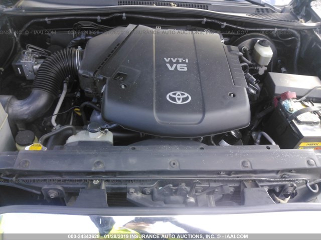 5TEJU62N98Z511707 - 2008 TOYOTA TACOMA DOUBLE CAB PRERUNNER BLACK photo 10