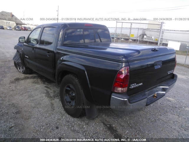 5TEJU62N98Z511707 - 2008 TOYOTA TACOMA DOUBLE CAB PRERUNNER BLACK photo 3