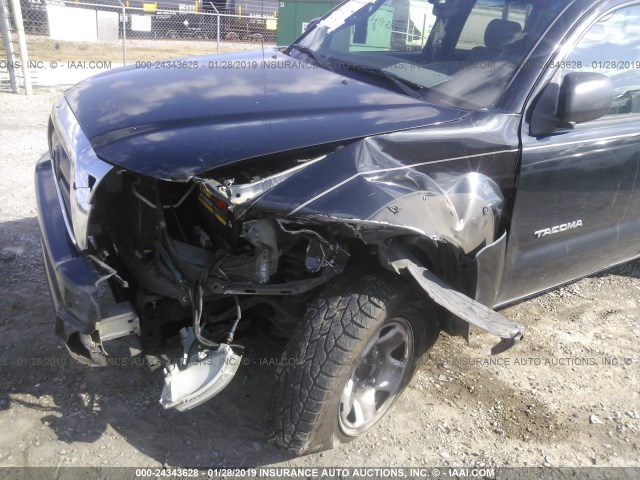 5TEJU62N98Z511707 - 2008 TOYOTA TACOMA DOUBLE CAB PRERUNNER BLACK photo 6