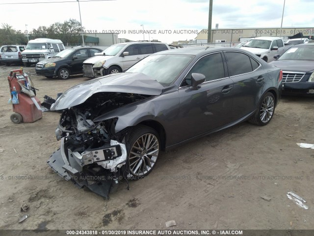 JTHBA1D20H5050787 - 2017 LEXUS IS 200T GRAY photo 2