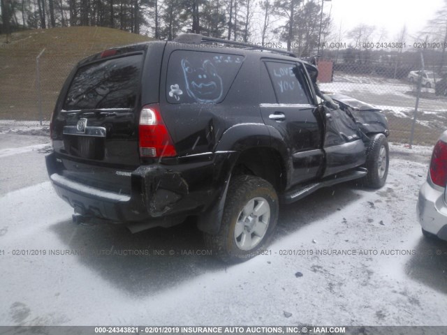 JTEBT14R28K006005 - 2008 TOYOTA 4RUNNER SR5/SPORT BLACK photo 4