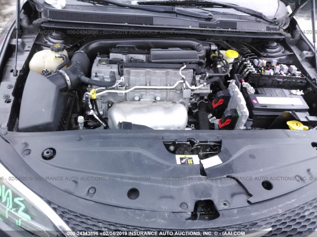 1C3CCCFB5FN628974 - 2015 CHRYSLER 200 LX GRAY photo 10