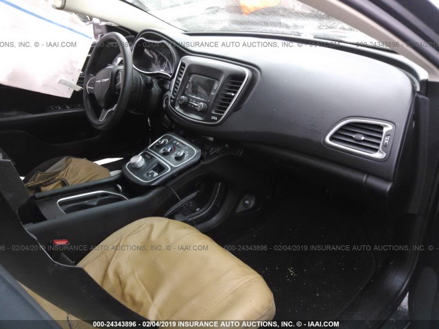 1C3CCCFB5FN628974 - 2015 CHRYSLER 200 LX GRAY photo 5