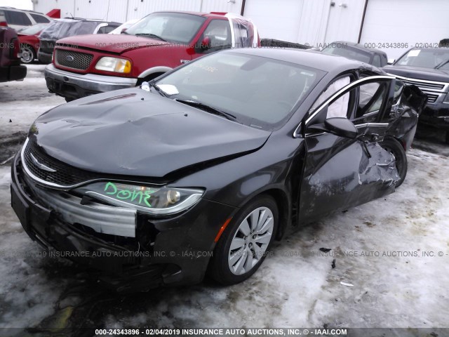 1C3CCCFB5FN628974 - 2015 CHRYSLER 200 LX GRAY photo 6