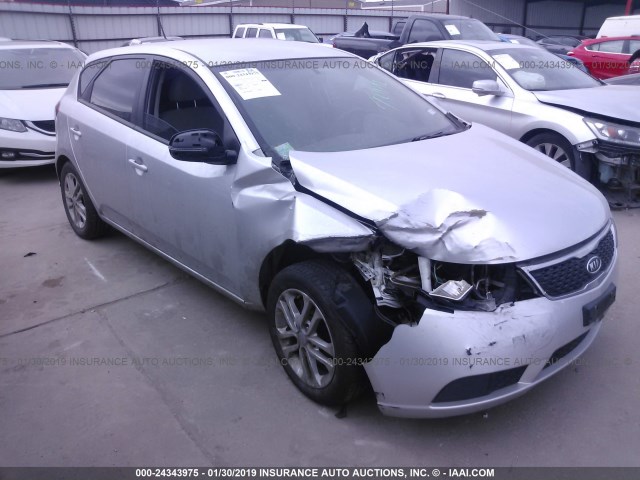 KNAFU5A28C5515926 - 2012 KIA FORTE EX SILVER photo 1