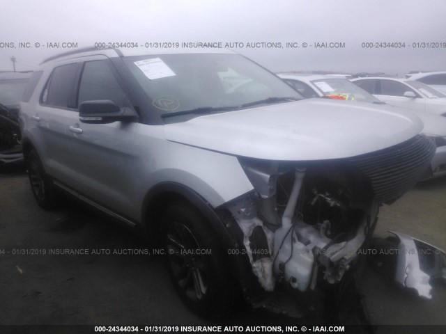 1FM5K7D80GGA97920 - 2016 FORD EXPLORER XLT GRAY photo 1