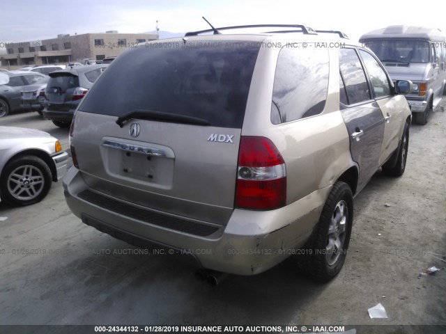 2HNYD18831H513483 - 2001 ACURA MDX TOURING GOLD photo 4