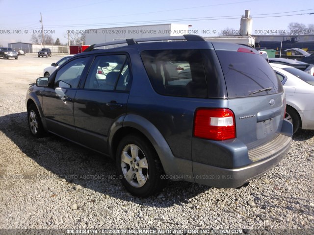 1FMZK02125GA48908 - 2005 FORD FREESTYLE SEL BLUE photo 3