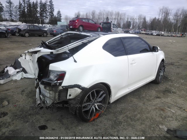 JTKJF5C72E3070980 - 2014 TOYOTA SCION TC 白色 照片 4