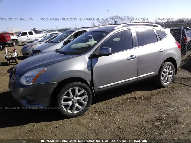 JN8AS5MT5CW261257 - 2012 NISSAN ROGUE S/SV GREEN photo 2