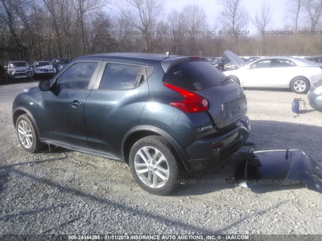 JN8AF5MR3CT110668 - 2012 NISSAN JUKE S/SV/SL Dark Blue photo 3