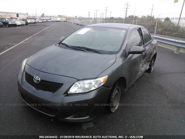 JTDBU4EE6A9110847 - 2010 TOYOTA COROLLA S/LE/XLE GRAY photo 2