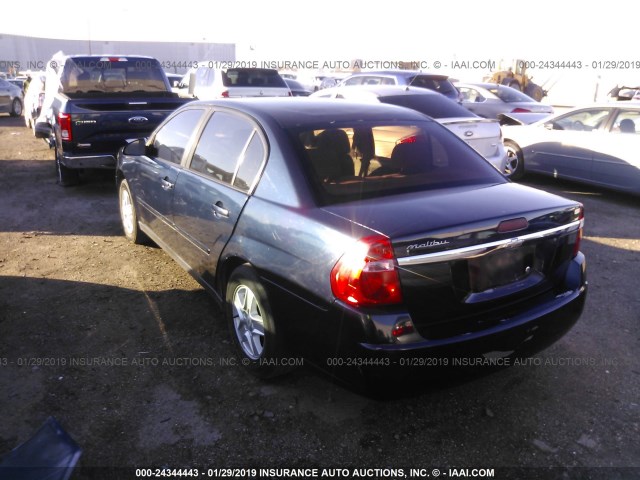 1G1ZS51F46F300690 - 2006 CHEVROLET MALIBU LS Mavi foto 3