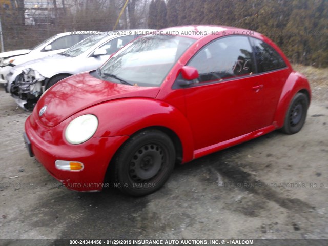 3VWBB61C4WM032368 - 1998 VOLKSWAGEN NEW BEETLE Qırmızı foto 2