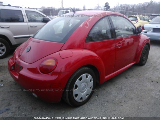 3VWBB61C4WM032368 - 1998 VOLKSWAGEN NEW BEETLE Qırmızı foto 4