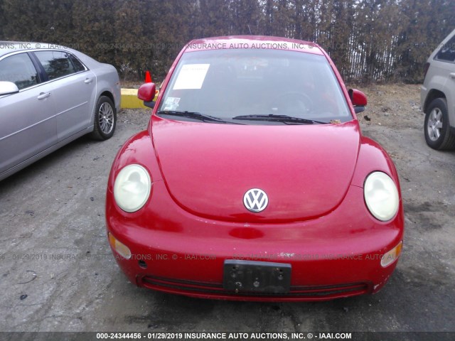 3VWBB61C4WM032368 - 1998 VOLKSWAGEN NEW BEETLE Qırmızı foto 6