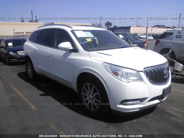 5GAKRBKD7EJ285051 - 2014 BUICK ENCLAVE WHITE photo 1